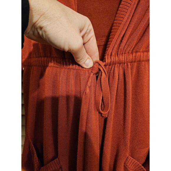 Torrid Plus Size Hooded Long Sleeve Tie Front Cardigan - Picture 3 of 9